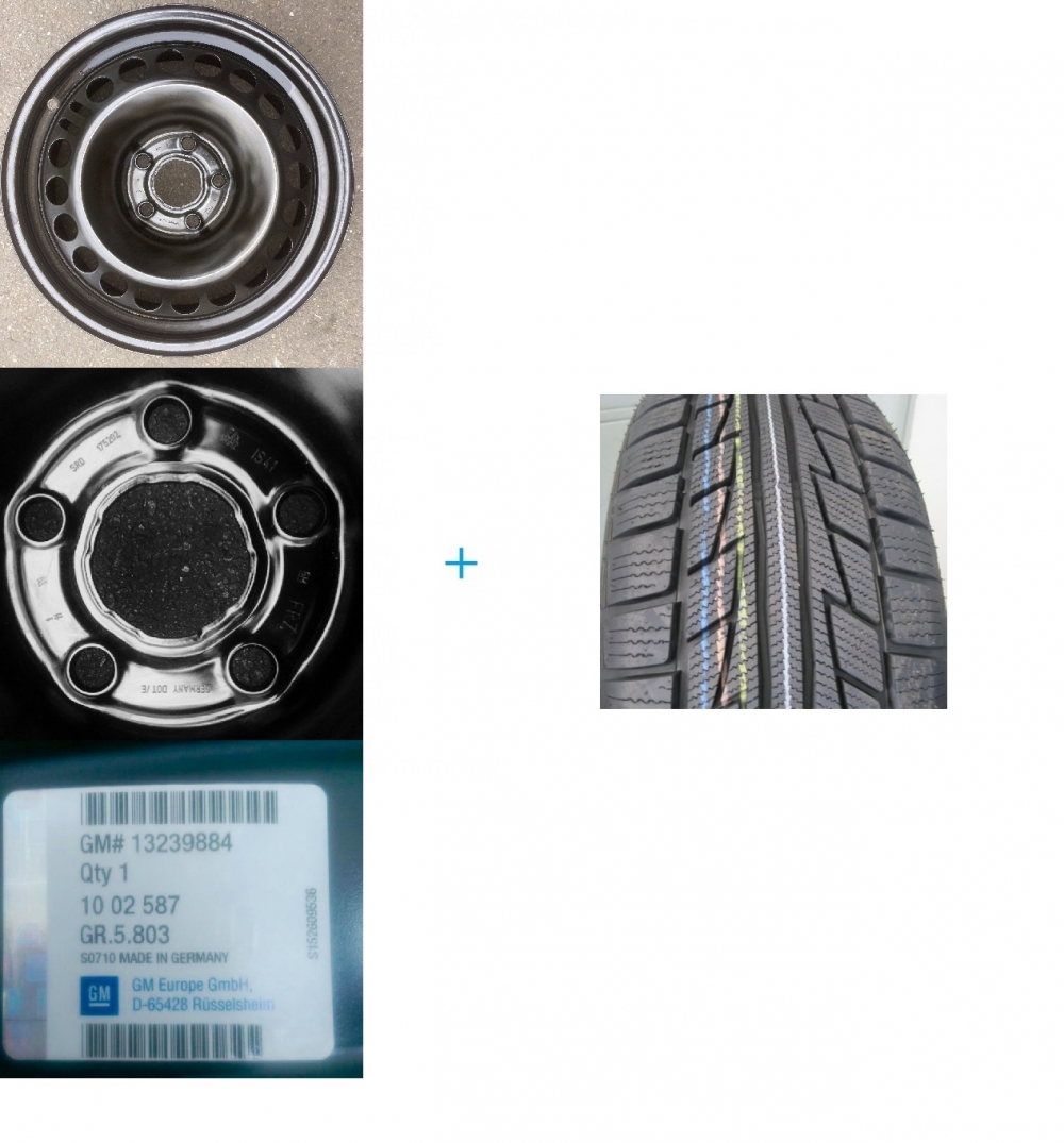 Kit janta si anvelopa iarna Opel Insignia NANKANG-SV2-225/55 R17-101-V DOT 2017